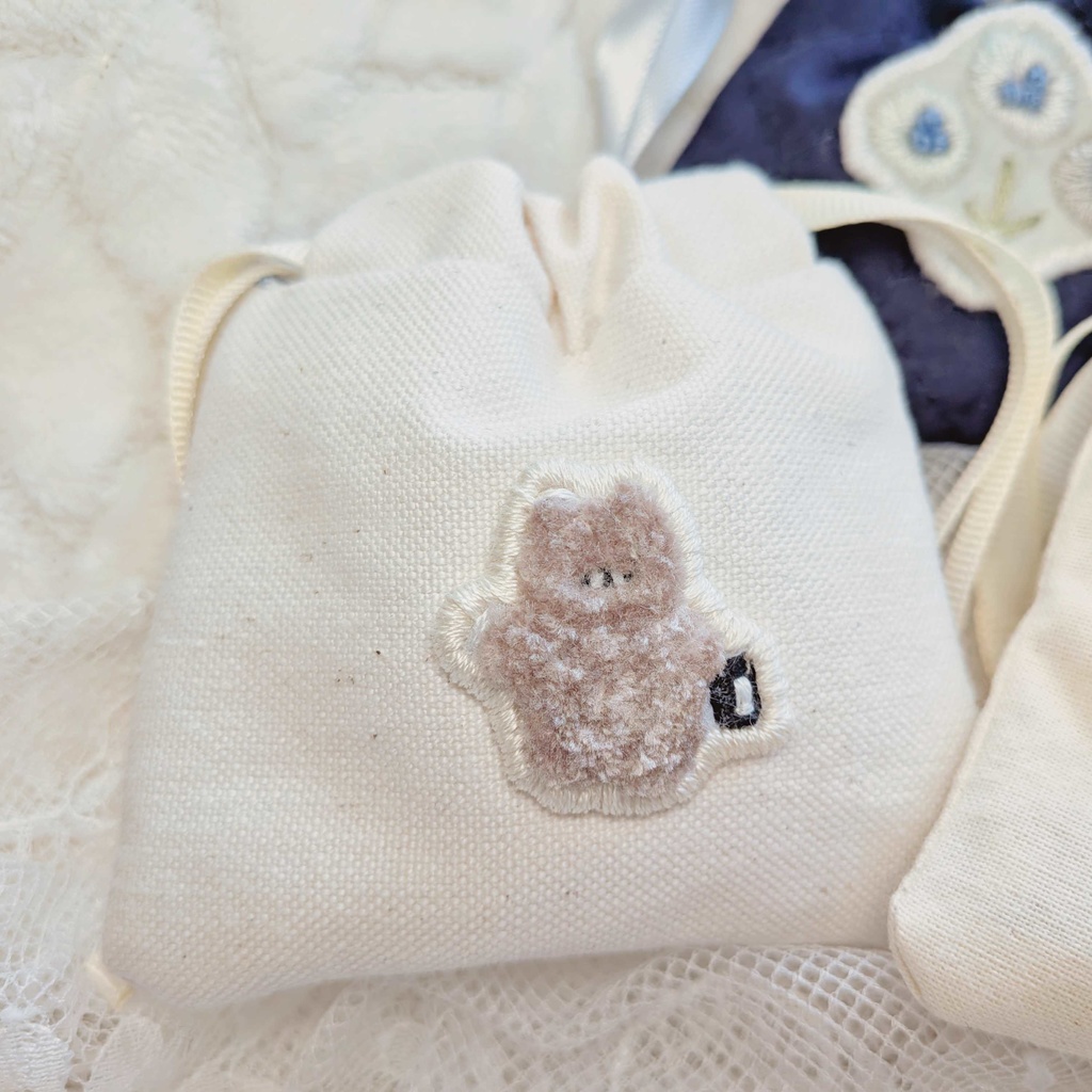 【最強の軍師で尊奈門と戦う土井先生モチーフ刺繍ミニポーチ】