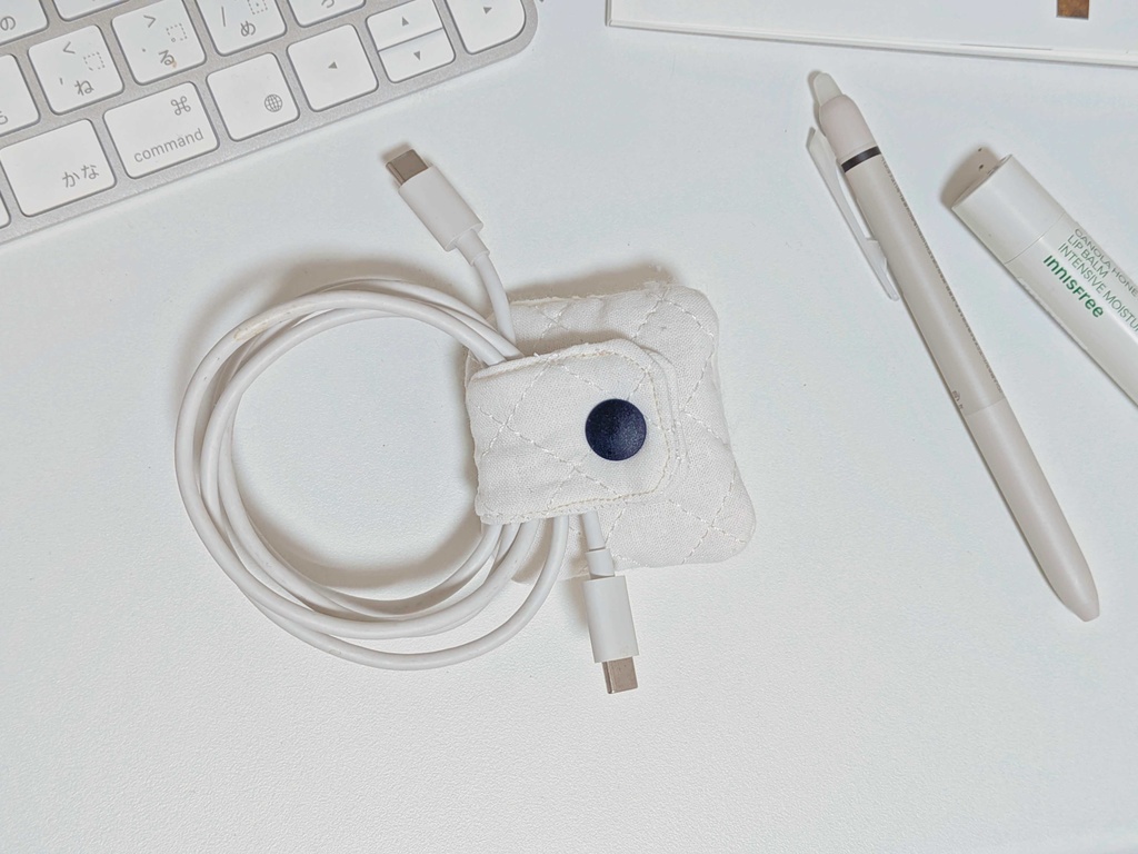 🍃 善法寺伊作 刺繍 コードホルダー 💚