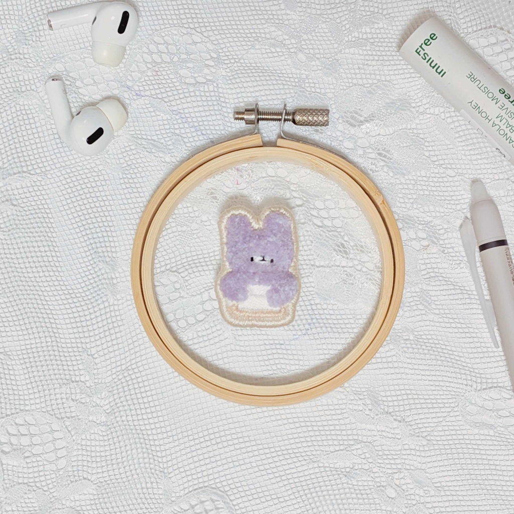 🤍 久々知平助 概念 刺繍 ピンバッジ ◻️