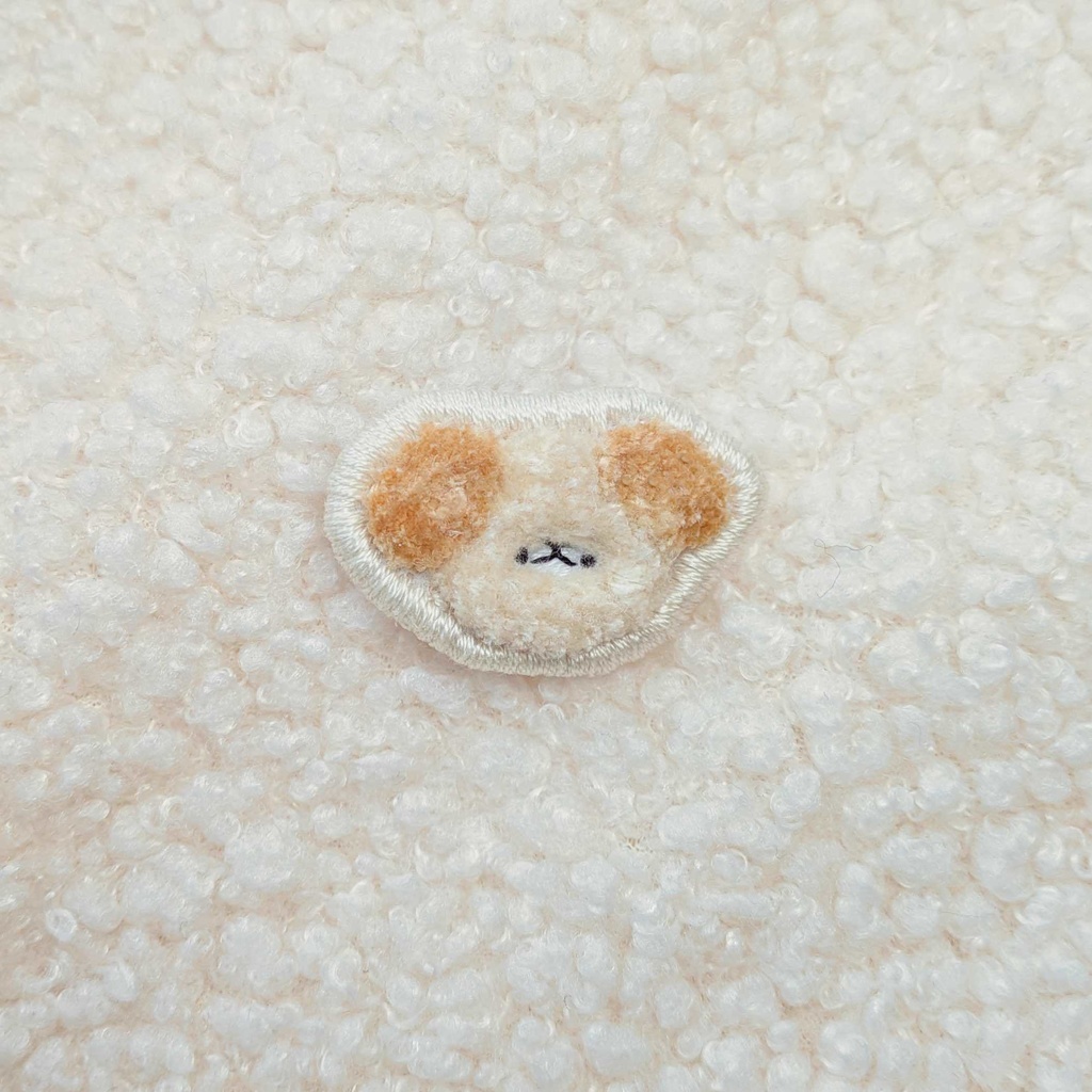 🐶 おいぬさま 刺繍 ピンバッジ ☕️