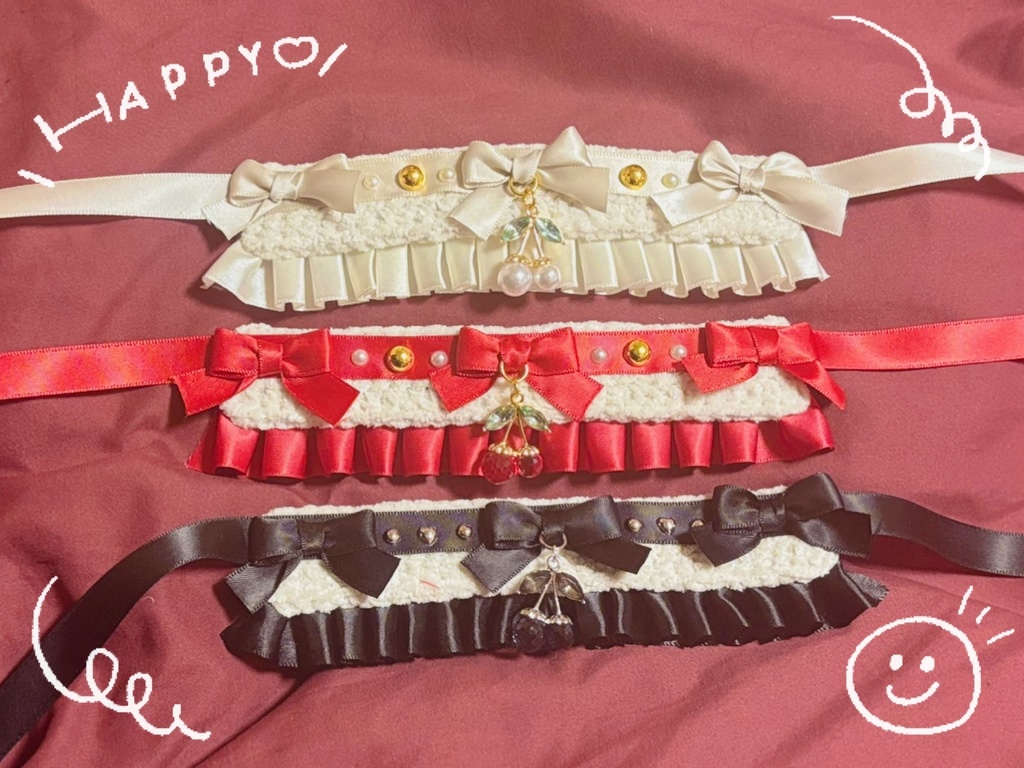 いちご🍓&チェリー🍒ケープ(10cm)