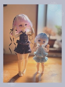 受注生産🍓ビスチェ兼ケープ&スカートセット(無ぬい10、ボニバニ6、TinyFox対応)