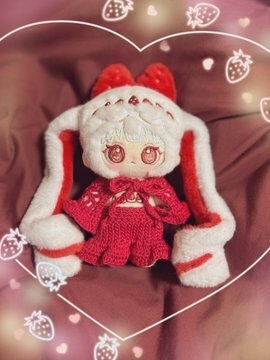 受注生産🍓ビスチェ兼ケープ＆スカートセット（無ぬい10、ボニバニ６、TinyFox対応）