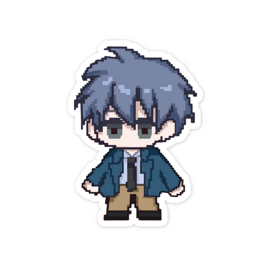 【ステッカー】ドット絵トオルステッカー