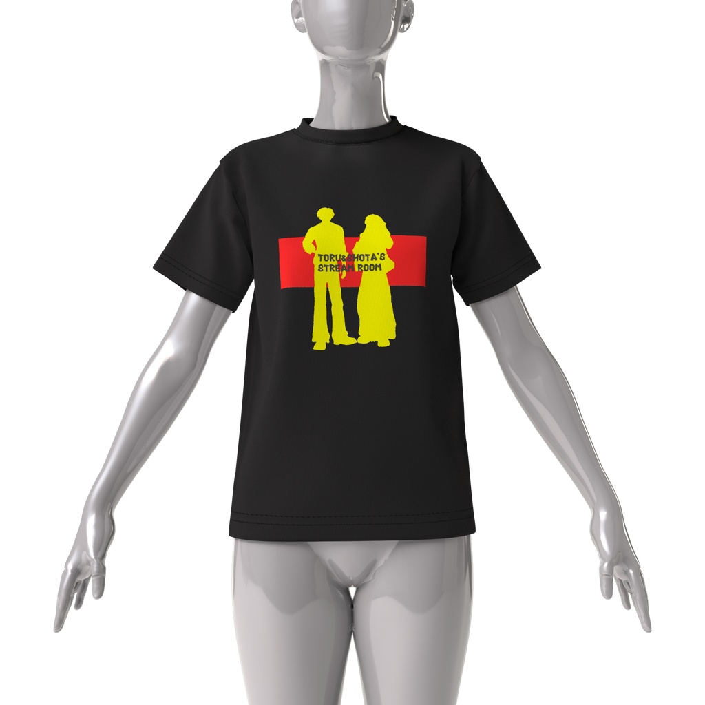 【ビッグシルエットTシャツ】トオルとショータのシルエットデザイン