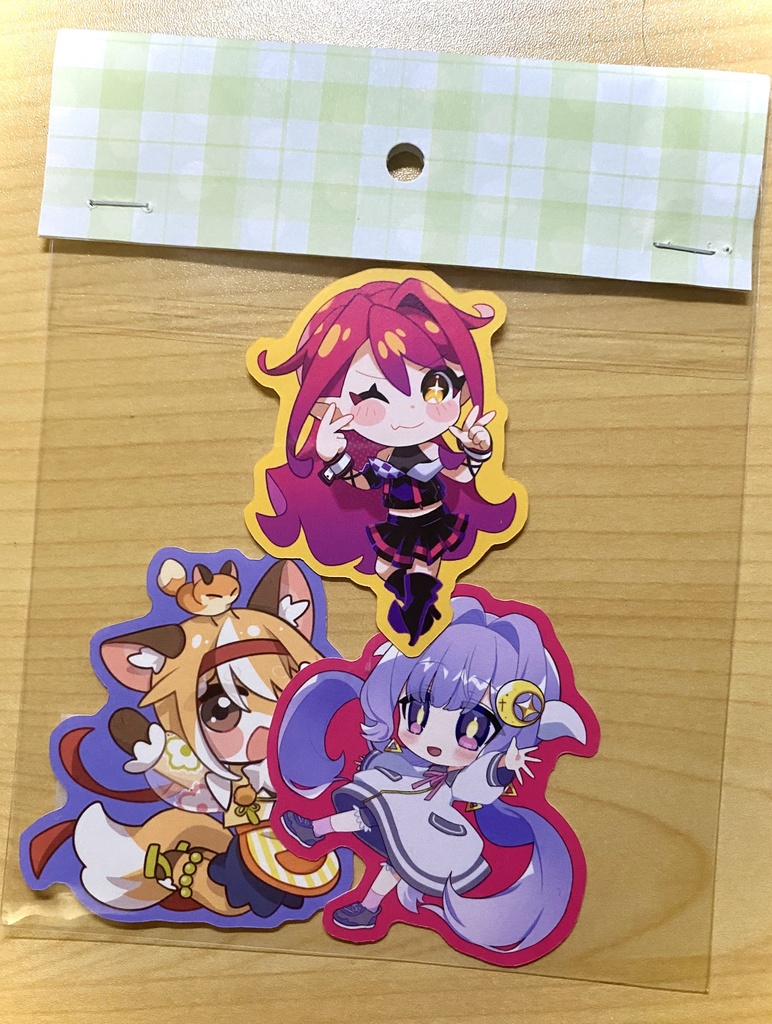 ヘキサニモみるステッカーセット💛💜🩷