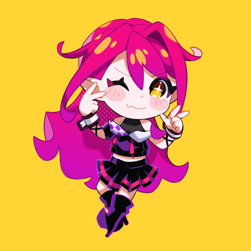 ヘキサニモみるステッカーセット💛💜🩷