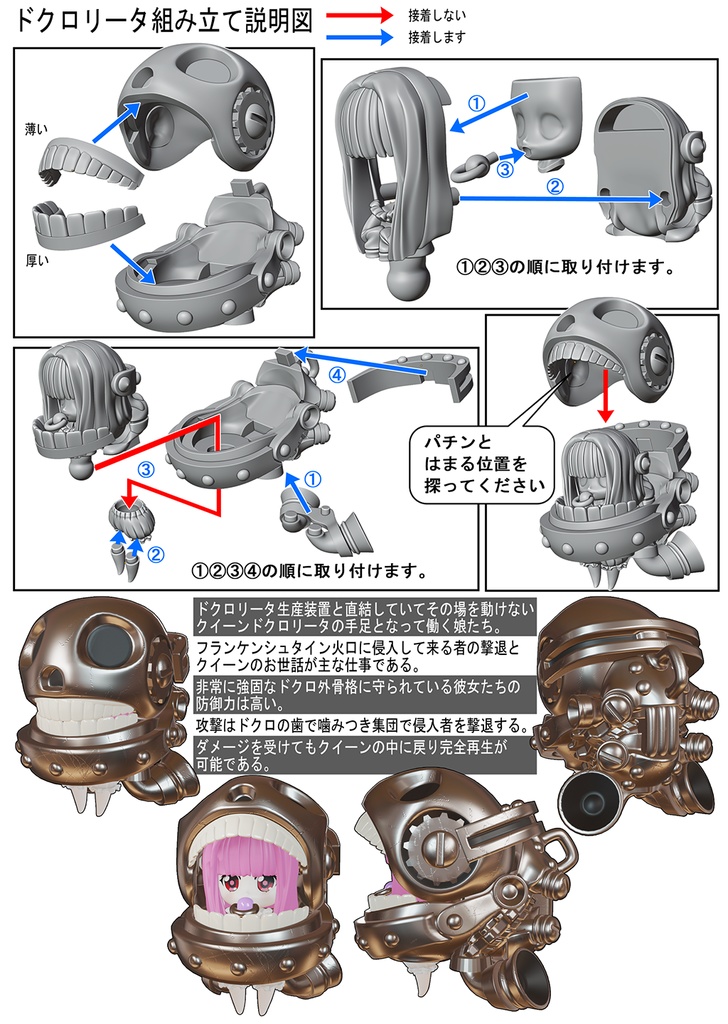 ドクロリータ 組み立てキット