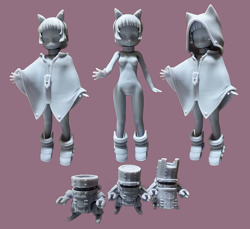 ゴーレム使いのナラク 3Dプリンタ出力品組み立てキット