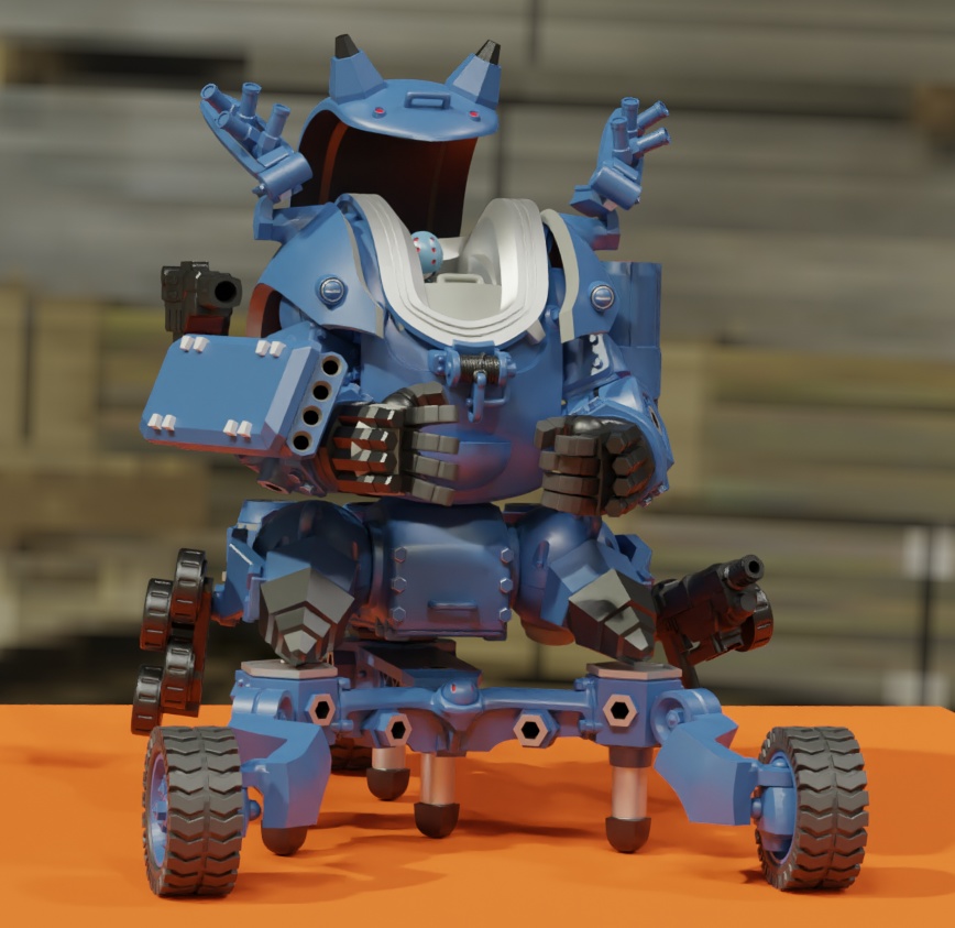 陸戦兵器ウーパートルーパー 3Dプリンタ出力品組み立てキット