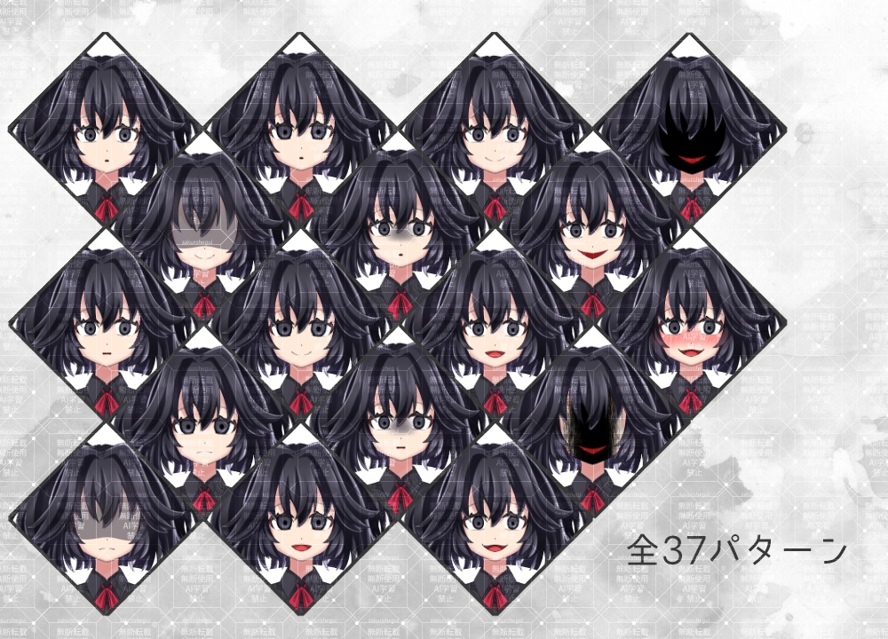 立ち絵素材 不穏を知らせる少女【TRPG・ゲーム】