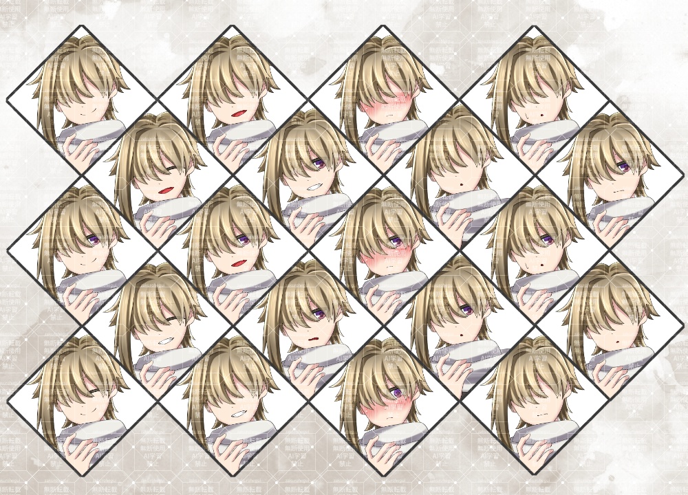 立ち絵素材 マフラーのお兄さん【TRPG・ゲーム】