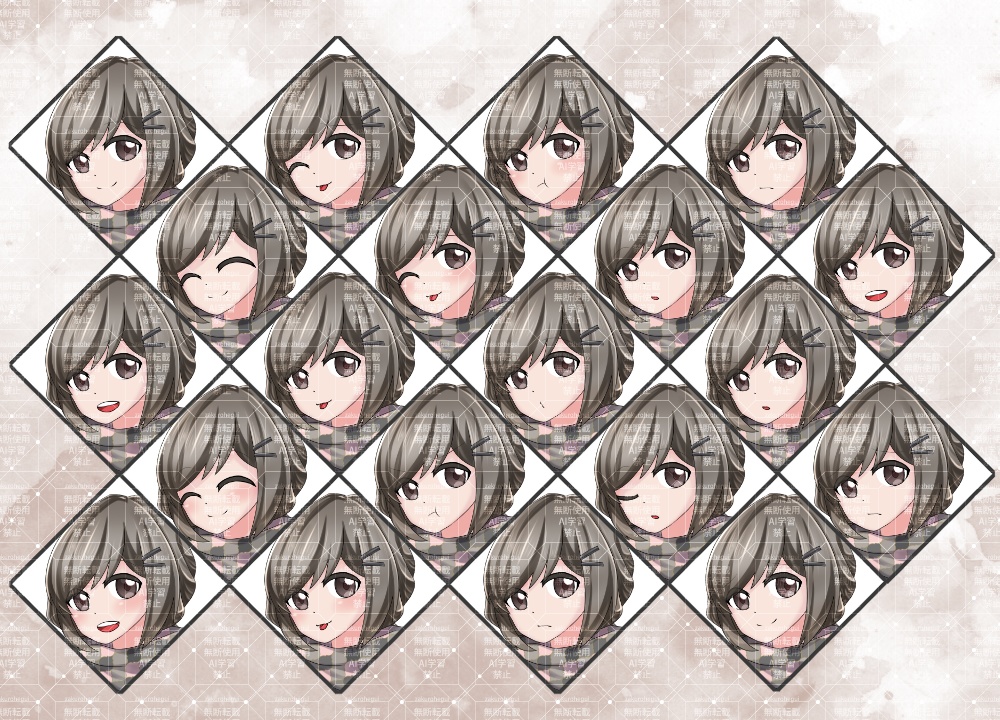 立ち絵素材 カフェのお姉さん【TRPG・ゲーム】