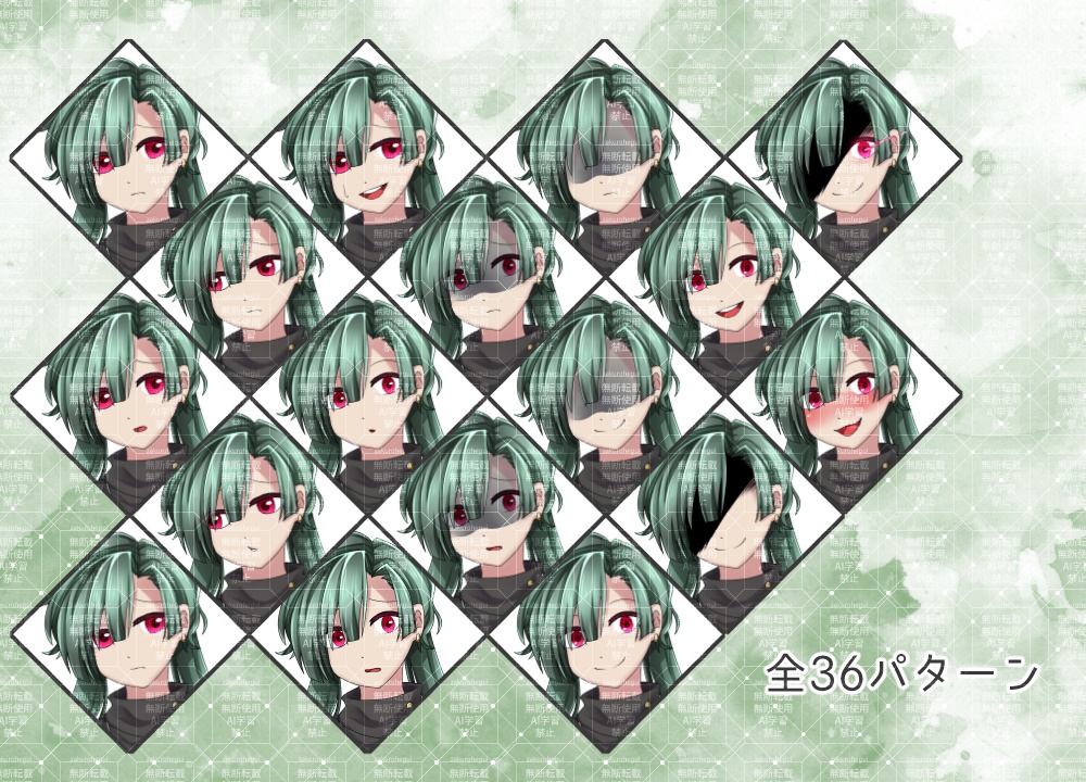 立ち絵素材 少し異質な女性【TRPG・ゲーム】