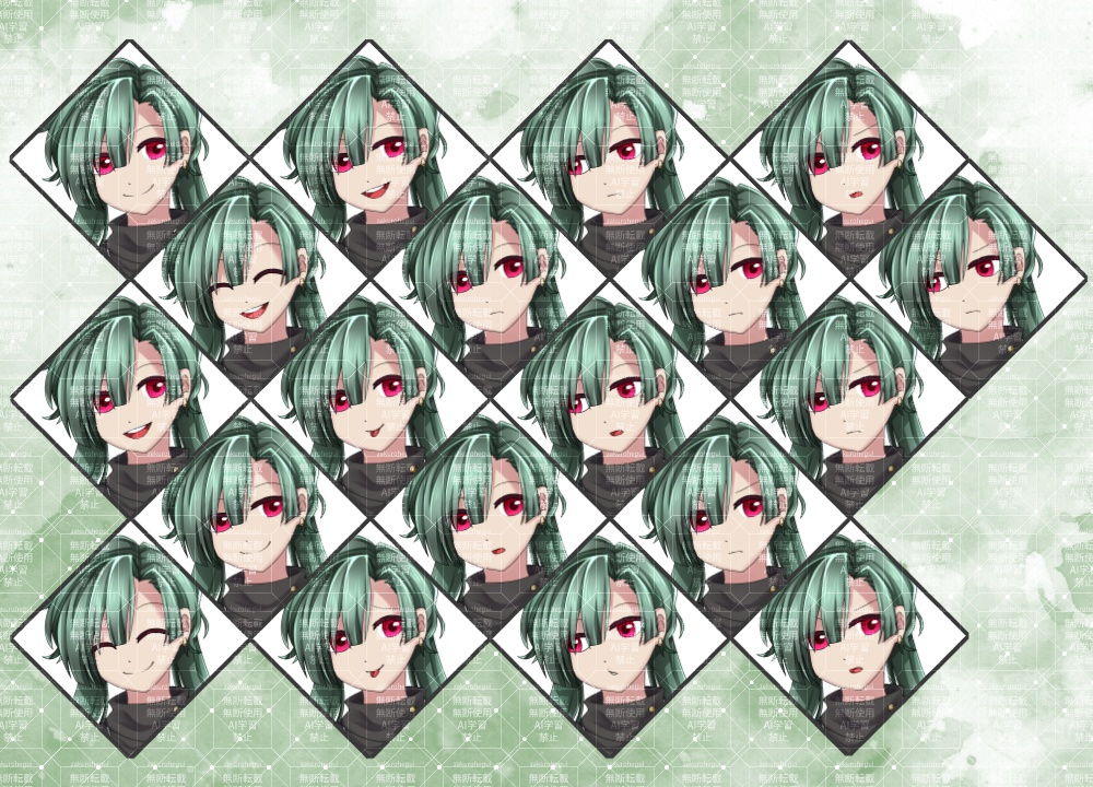 立ち絵素材 少し異質な女性【TRPG・ゲーム】