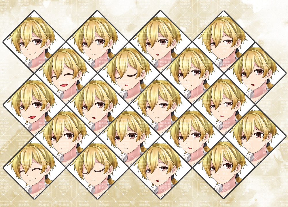 立ち絵素材 巻き込まれた青年【TRPG・ゲーム】