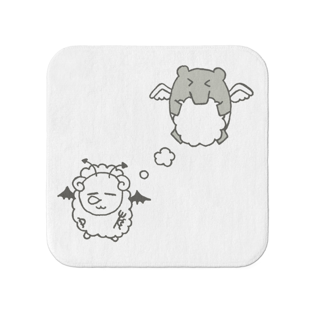 羊とバクのタオル（小）