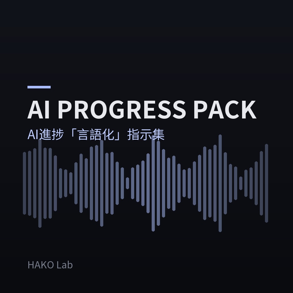 AI PROGRESS PACK — AIの進捗「言語化」指示ファイル集