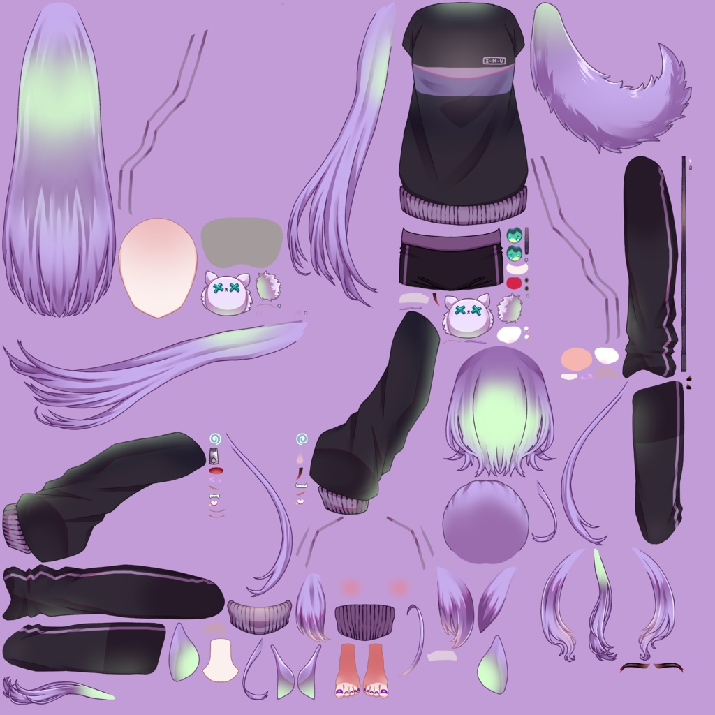 【パーツ分け済PSD】ジャージちゃん