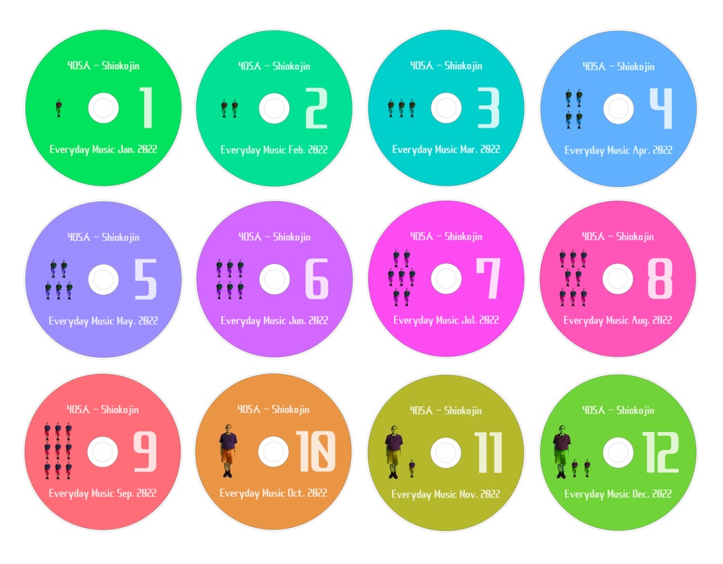4O5人 / Everyday Music.2022(12枚組CD)