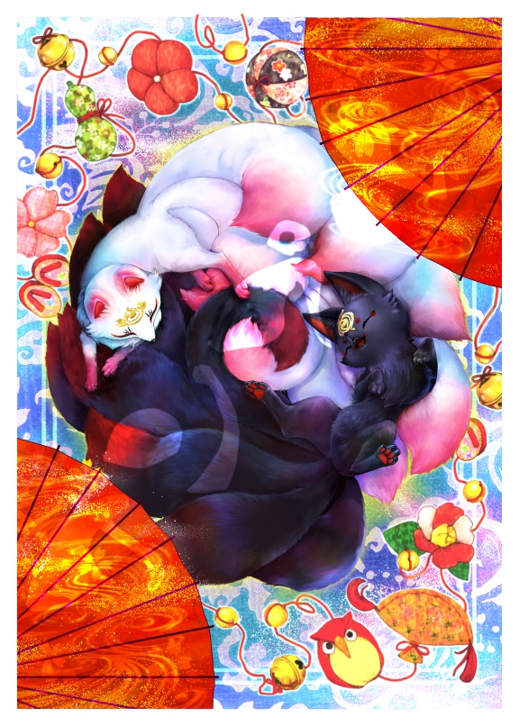 九尾子狐ブランケット