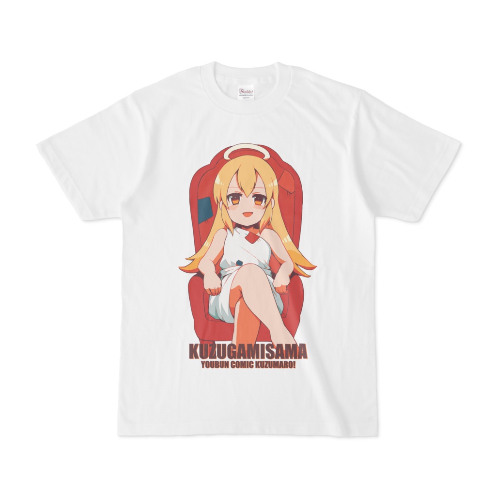 パチ7コミック まろっこTシャツ（くず神様 白） - パチ7ショップ