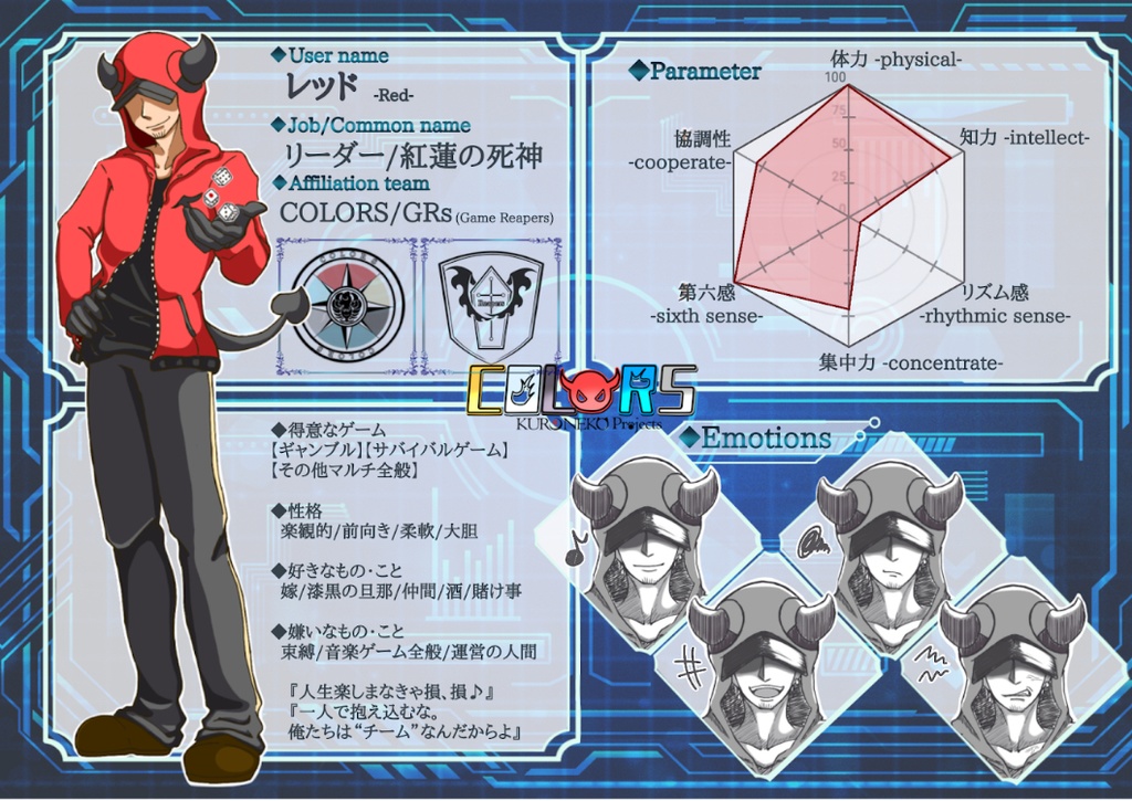 一次創作【COLORS】レッド