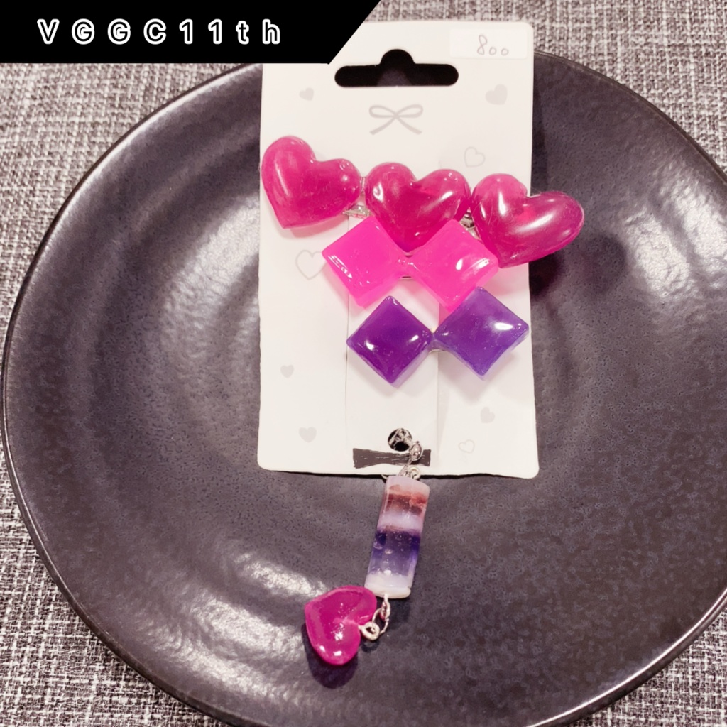 【VGGC11th】胡桃のあさん風ピンセット(片耳イヤリング付き)【非公式ぶいすぽっ！】