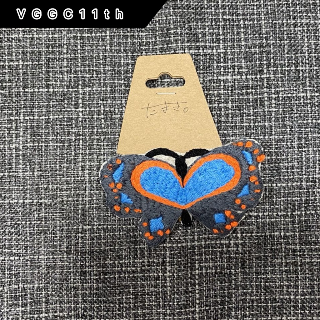 【VGGC11th】蝶屋はなびさん風ブローチ【非公式ぶいすぽっ！】