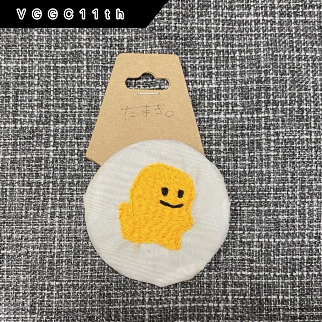 【VGGC11th】千燈ゆうひさん風刺繍缶バッジ【非公式ぶいすぽっ！】