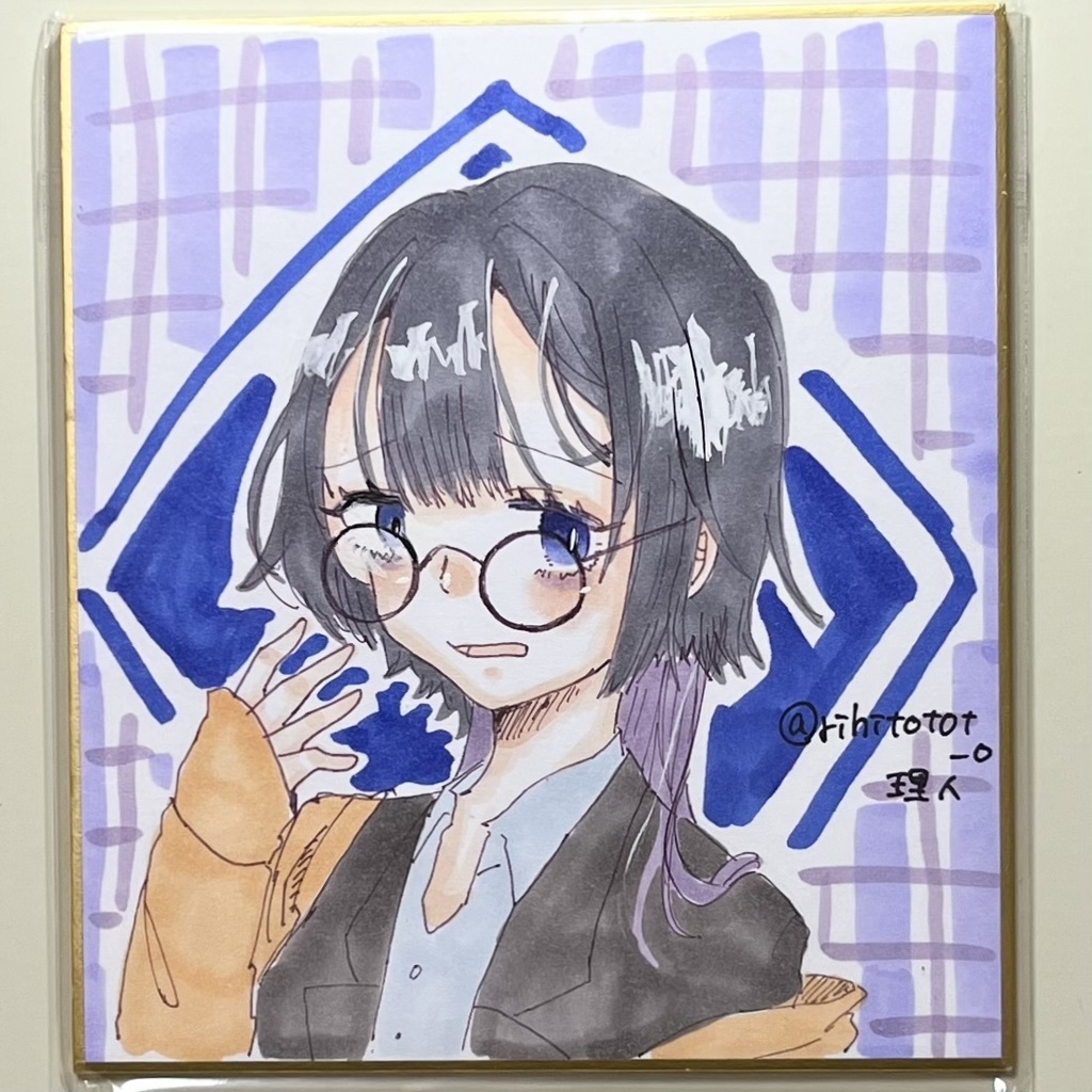 創作　色紙イラスト