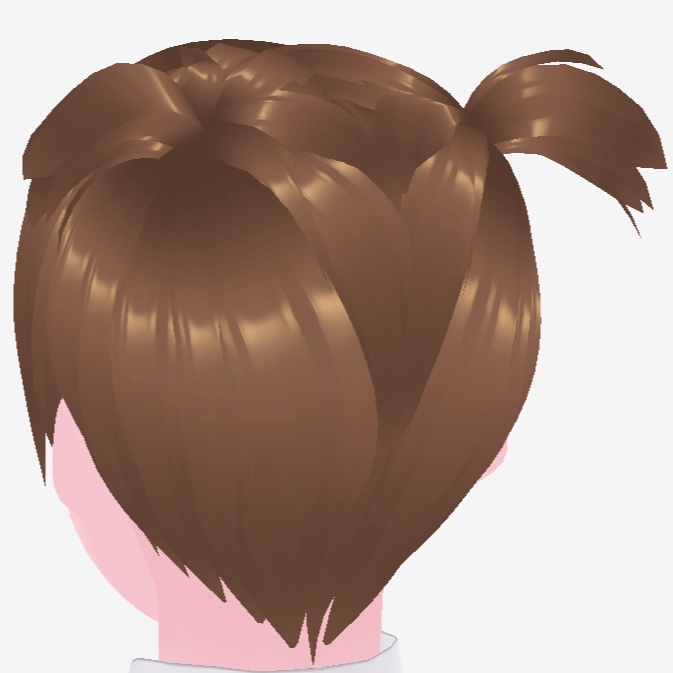 首元まで綺麗に隠れるまとめ髪用の髪(後ろ髪)