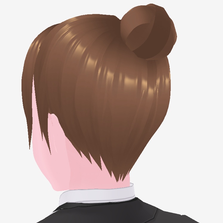 首元まで綺麗に隠れるまとめ髪用の髪（後ろ髪）