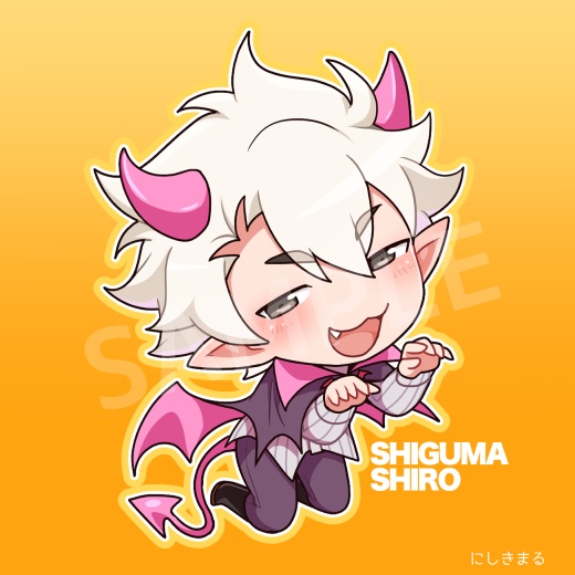 【ふたご創作】士熊シロヲ(ハロウィン)_アクリルキーホルダー