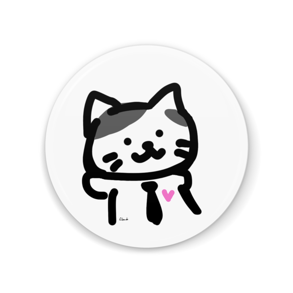 ハチワレ先生（缶ミラー）