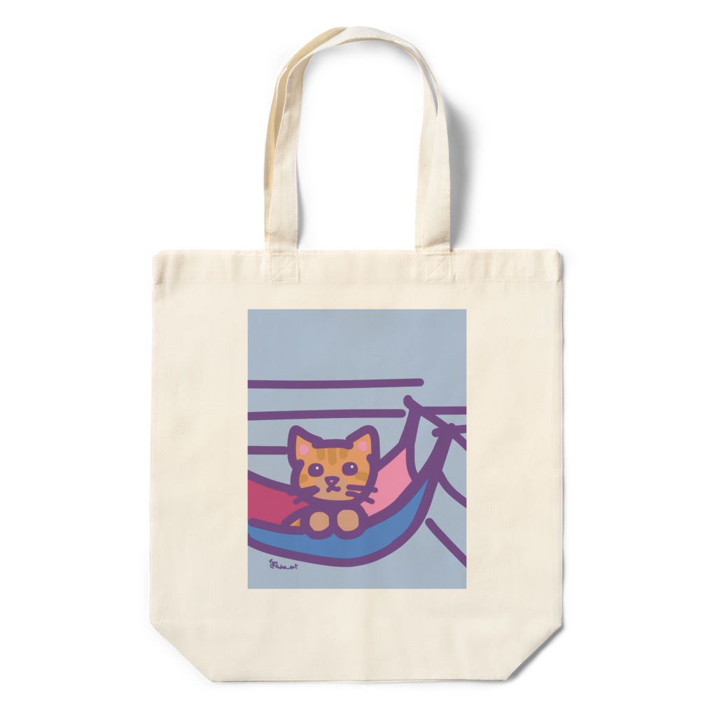 たたずむ猫さん（エコバッグ②）
