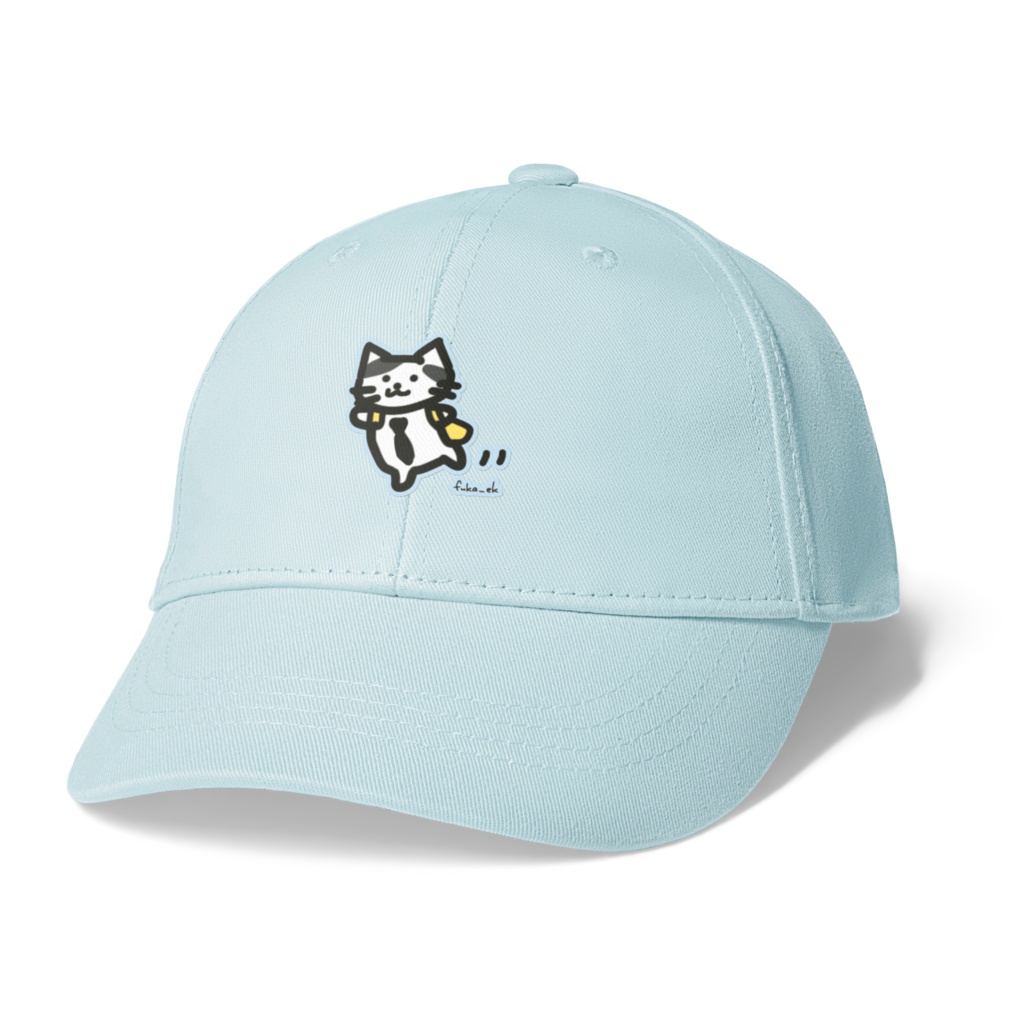 ハチワレ先生おでかけ②（キャップ）