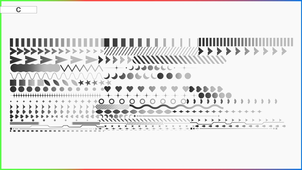 【無料/有償】動くグラデライン素材