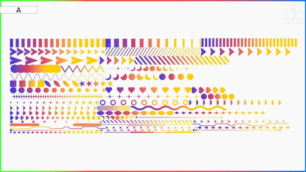 【無料/有償】動くグラデライン素材