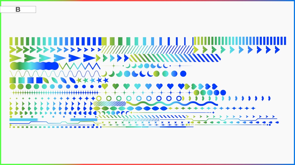 【無料/有償】動くグラデライン素材