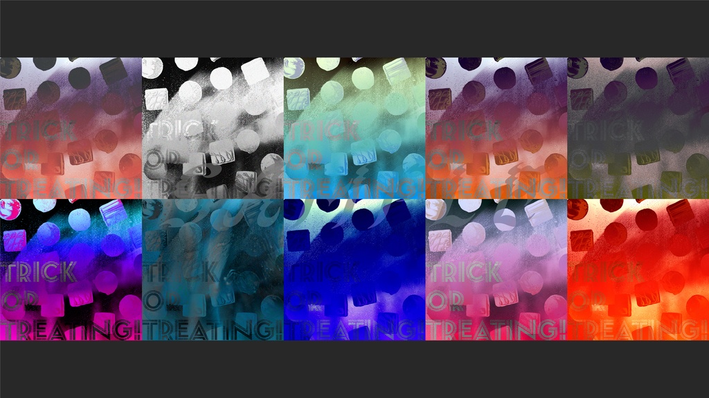 ハロウィン部屋・ディスプレイ / パッケージデザイン風(全10種)