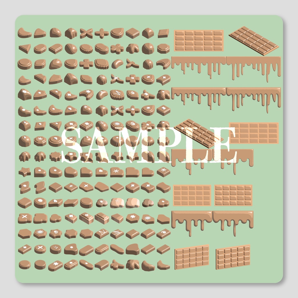 【🍫𝐒𝐀𝐋𝐄🍫】【無料/有償】手書き風 バレンタインチョコ素材