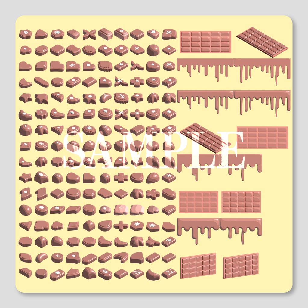 【🍫𝐒𝐀𝐋𝐄🍫】【無料/有償】手書き風 バレンタインチョコ素材