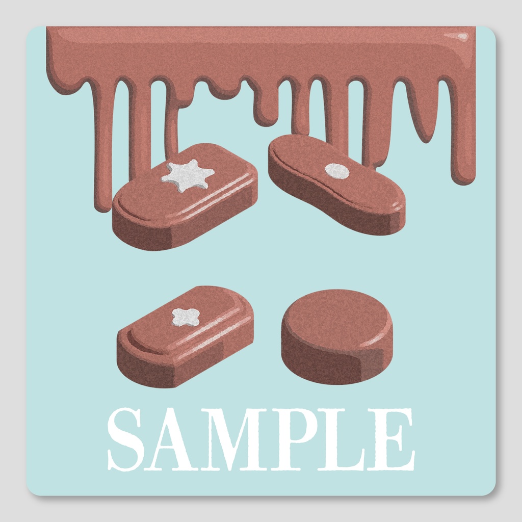 【🍫𝐒𝐀𝐋𝐄🍫】【無料/有償】水彩風 バレンタインチョコ素材