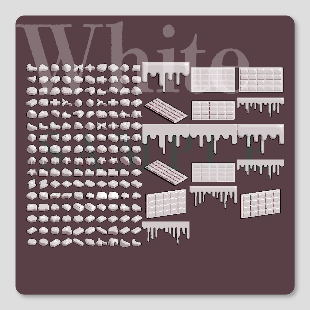 【🍫𝐒𝐀𝐋𝐄🍫】【無料/有償】ドット風 バレンタインチョコ素材