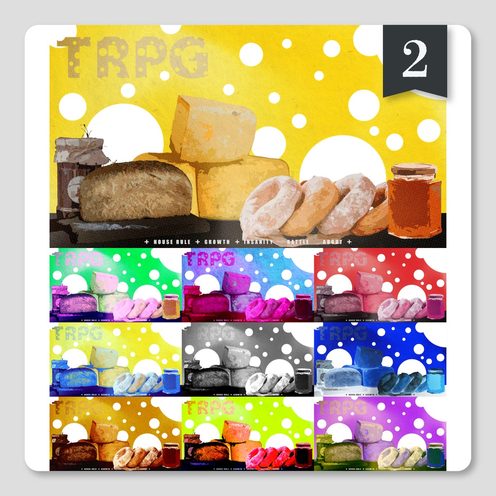 【SALE】【無料/有償】朝ごはん・カフェ・生活系ココフオリア素材_100種 (10ver10色)横