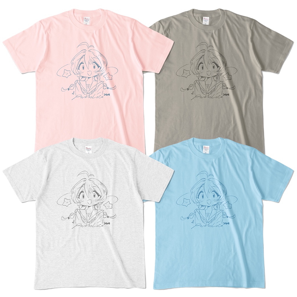 ぽもろこちゃんカラーTシャツ