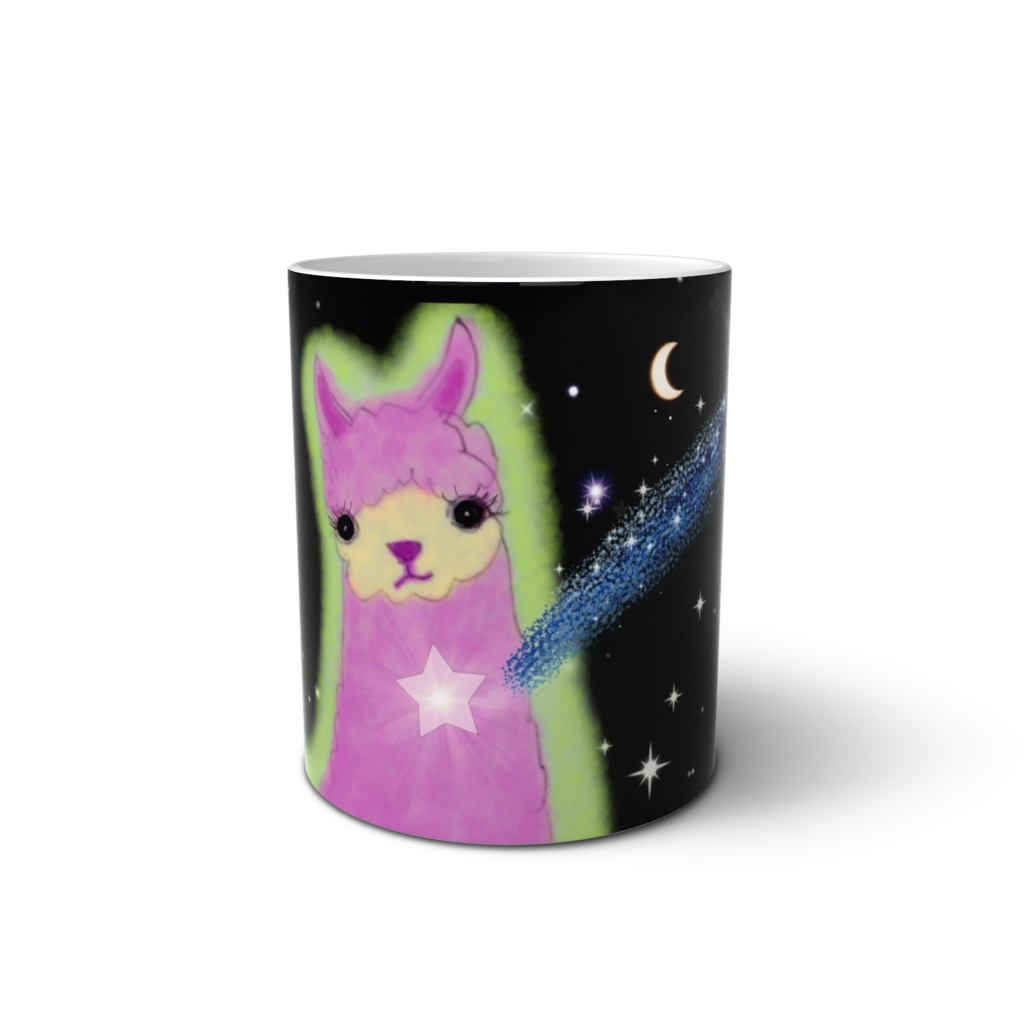流れ星の夜空マグカップ