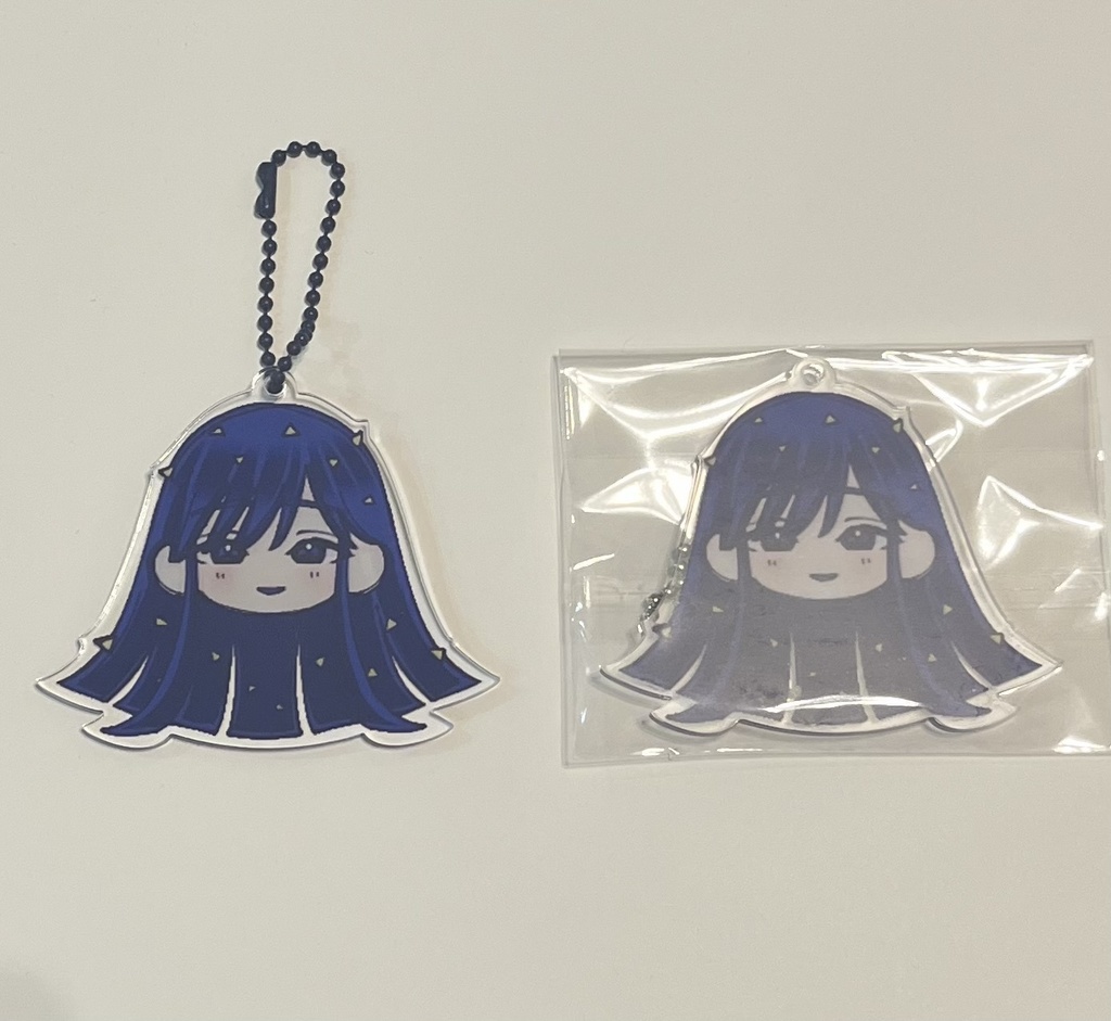 ラピスラズリのアクリルキーホルダー