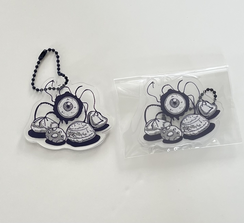 ぷーぷ（兄機）&石ころ達のアクリルキーホルダー